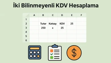 İki Bilinmeyenli KDV Hesaplama