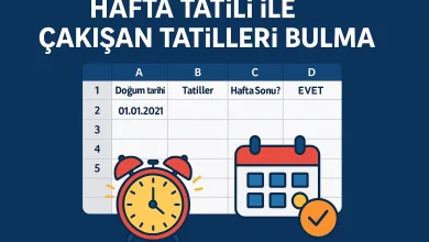 Hafta Tatili ile Çakışan Tatilleri Bulma