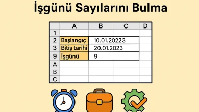 İşgünü Sayılarını Bulma